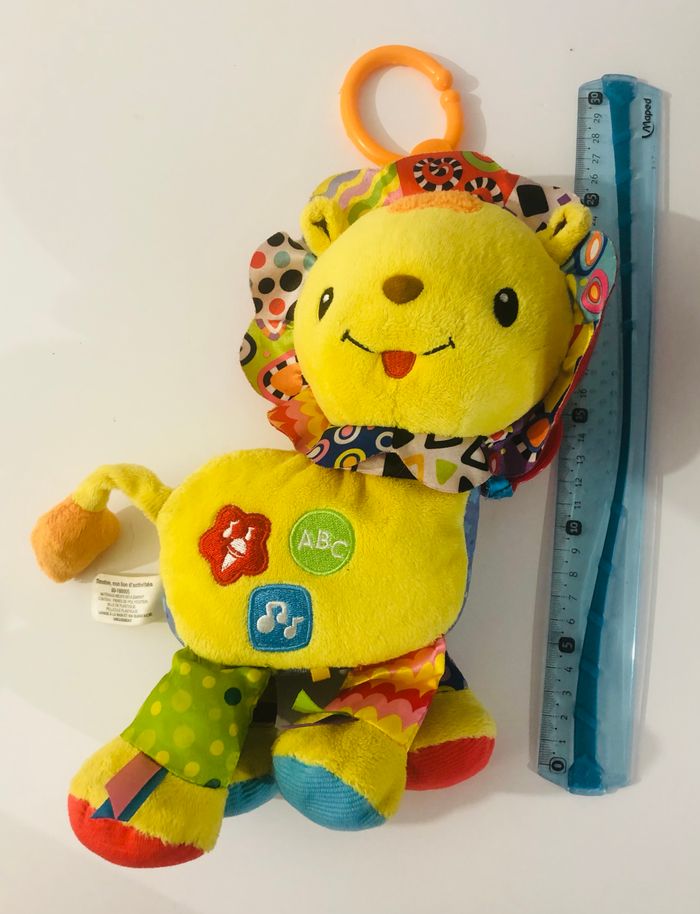 vtech Timothée mon lion d’activités peluche interactive lion hochet musical miroir texture sensorielle lot SOP77 - photo numéro 7