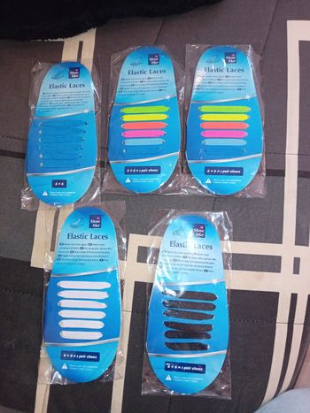 Lot lacets elastique
