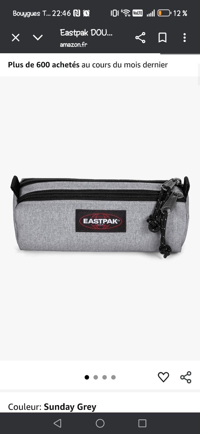 Sac a dos et 2 trousse Eastpak