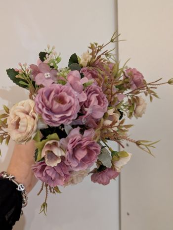 3 Bouquets de fausses fleurs