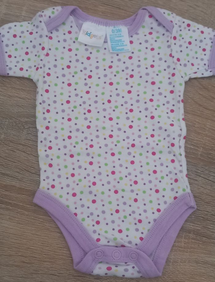 Lot de 2 body manche courte fille 0-3 mois - photo numéro 4