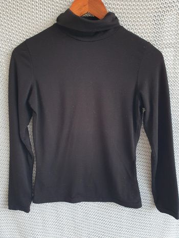 Sous Pull col roulé noir