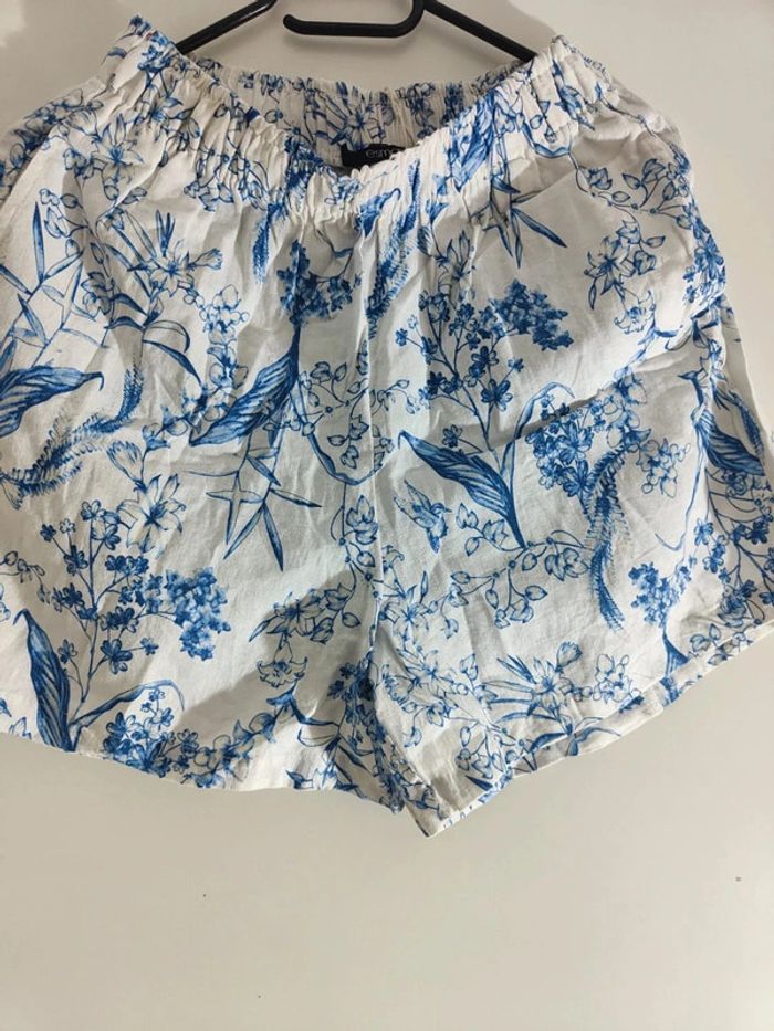 Esmara 36 Short Floral Bleu Ciel - photo numéro 11