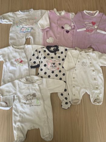 Lot pyjamas 1mois
