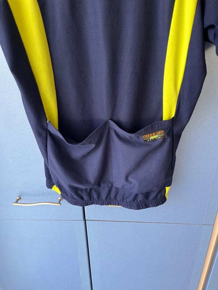 T-shirt de cyclisme Bruno/L/bleu et jaune/excellent état - photo numéro 8