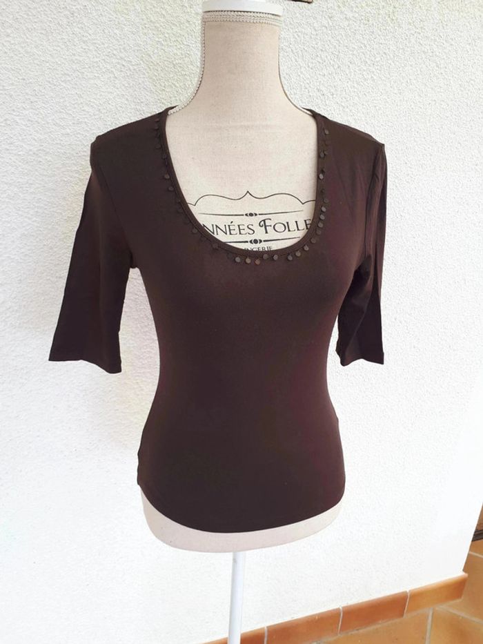 5 € Top marron 123 - photo numéro 2