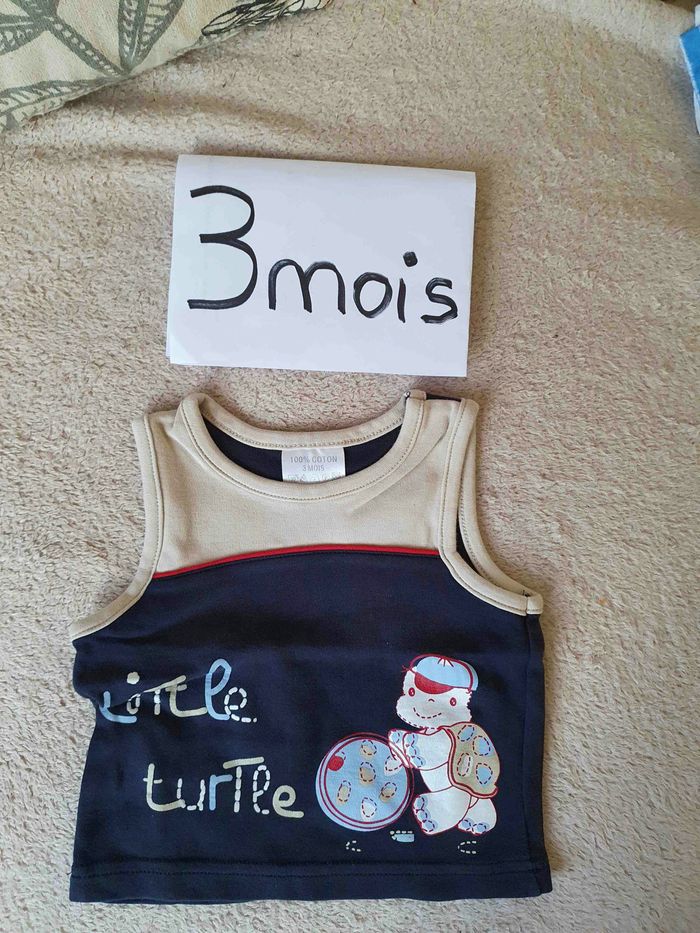 Lot 5 tee shirt bébé 3moi - photo numéro 4