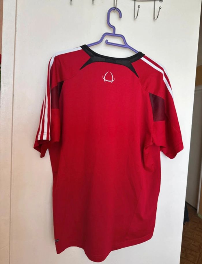 T-shirt. Adidas. Rouge. A manches courtes. Homme. - photo numéro 6