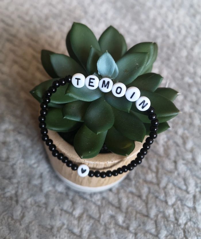 Bracelet Perle - Cadeau Témoin mariage / Demoiselle d'Honneur / Team Bride