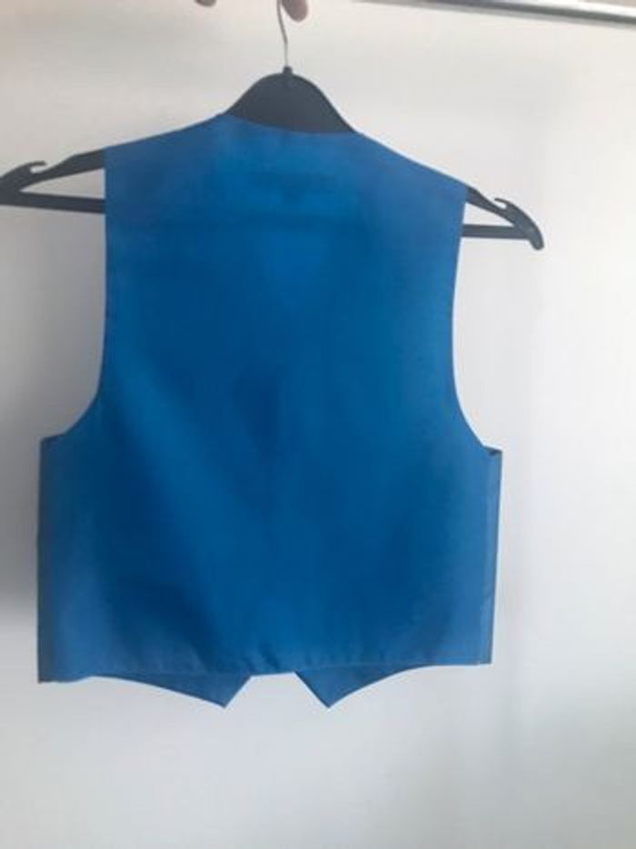 Gilet bleu de cérémonie (sans cintre) - photo numéro 2