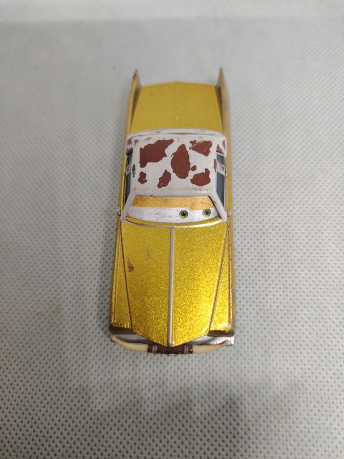 Voiture cars disney metal tex dinoco yeux lenticulaires bon état - photo numéro 4