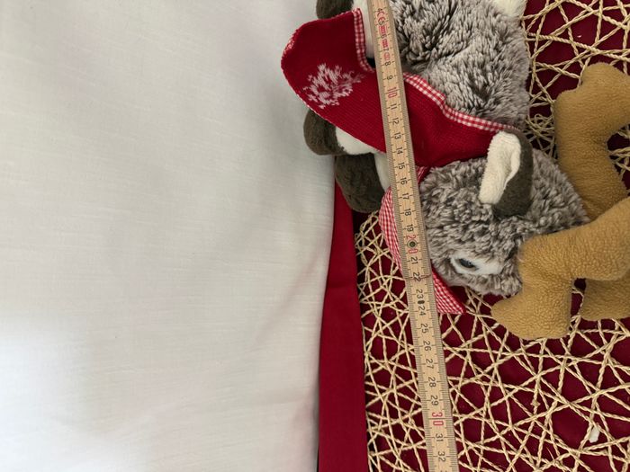 Peluche renne de Noël Keel Toys avec écharpe rouge - photo numéro 6