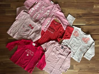 Lot 6 Tee-shirts Manches Longues Kiabi 9 Mois