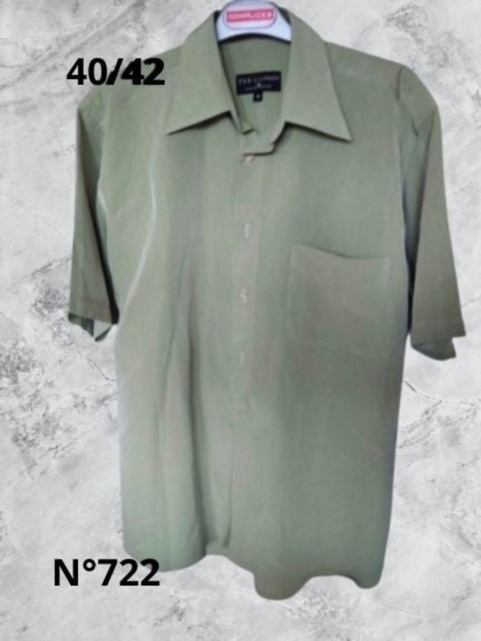 N°722 Chemise verte T40/42. Armand Thiery.
