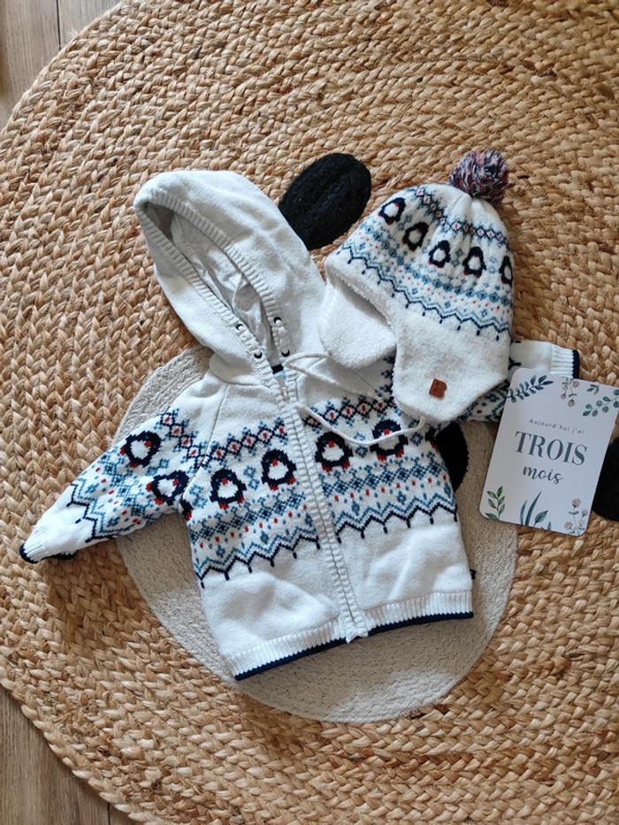 Gilet polaire et bonnet Obaïbi