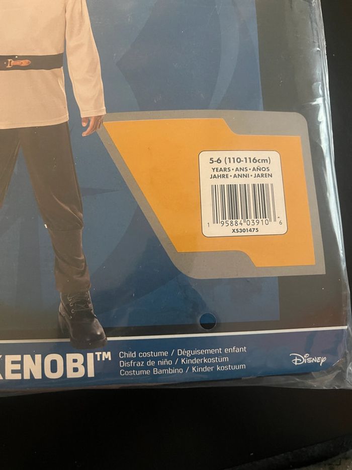 Déguisement Star Wars Obi-wan Kenobi Taille 5-6 ans (110-116 cm). - photo numéro 3