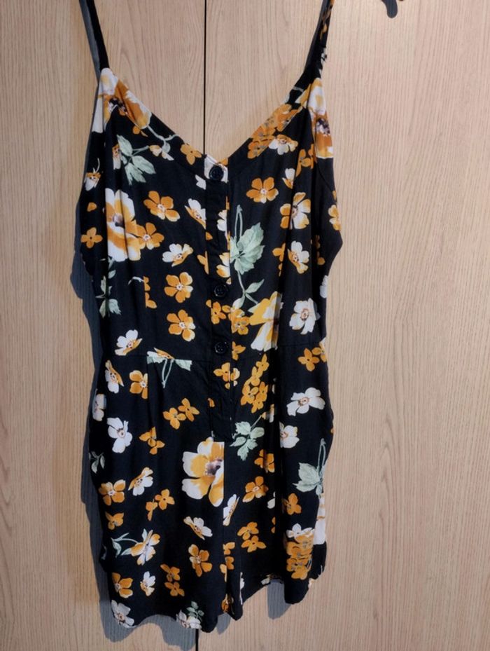 Combi short fleurie