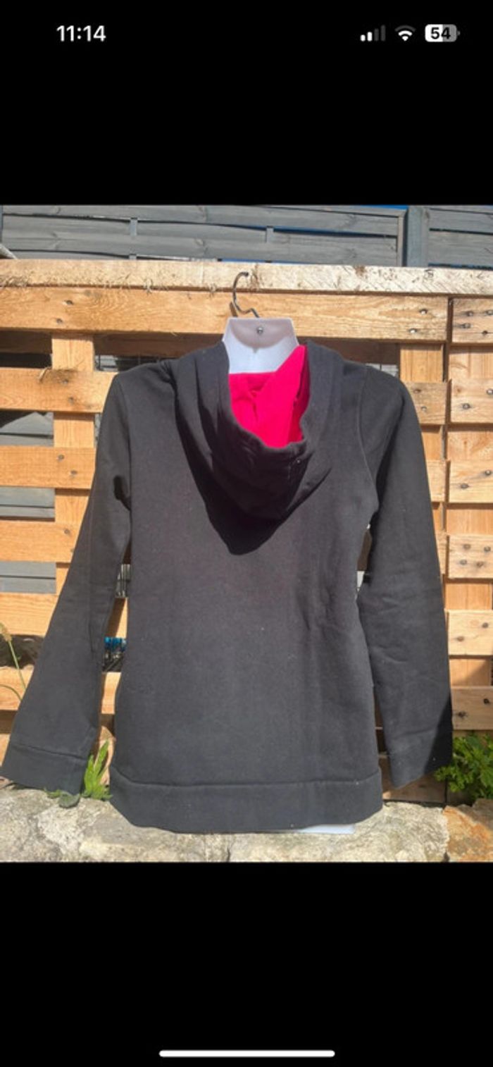 Sweat à capuche noir rip curl love coloré  Taille 14 ans - photo numéro 2