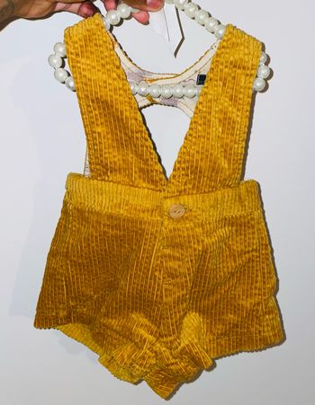 Combinaison short moutarde