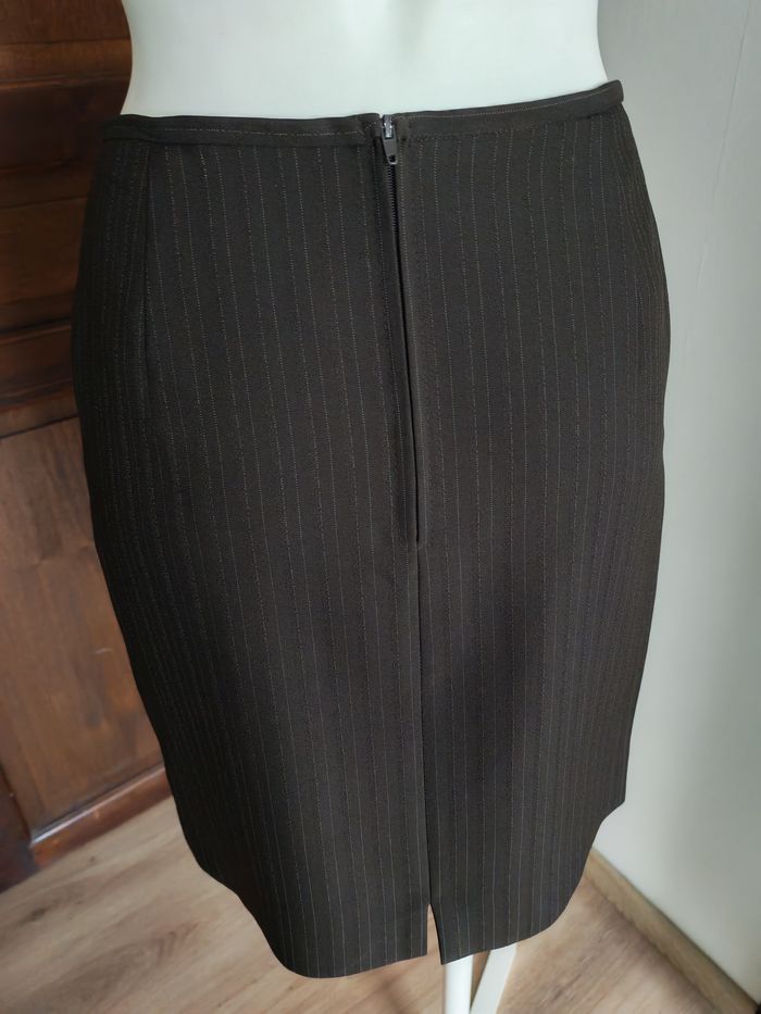 Ensemble tailleur marron à rayures Chantal Rosner pour femme - photo numéro 8