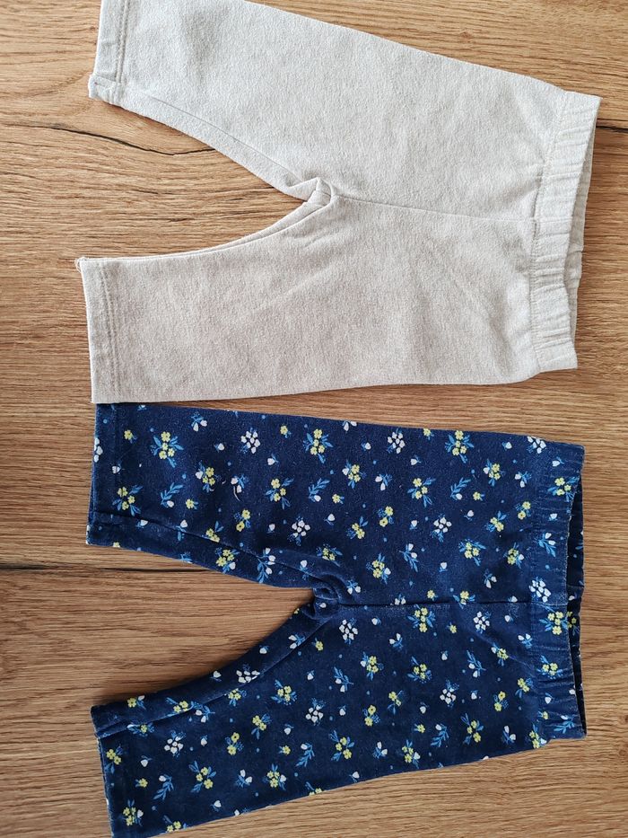 Lot de 2 leggins bébé fille 3 mois