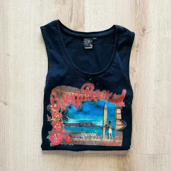 Longboard Débardeur Surfer Style Noir Homme Exclusif Sportwear Collection (Taille L)