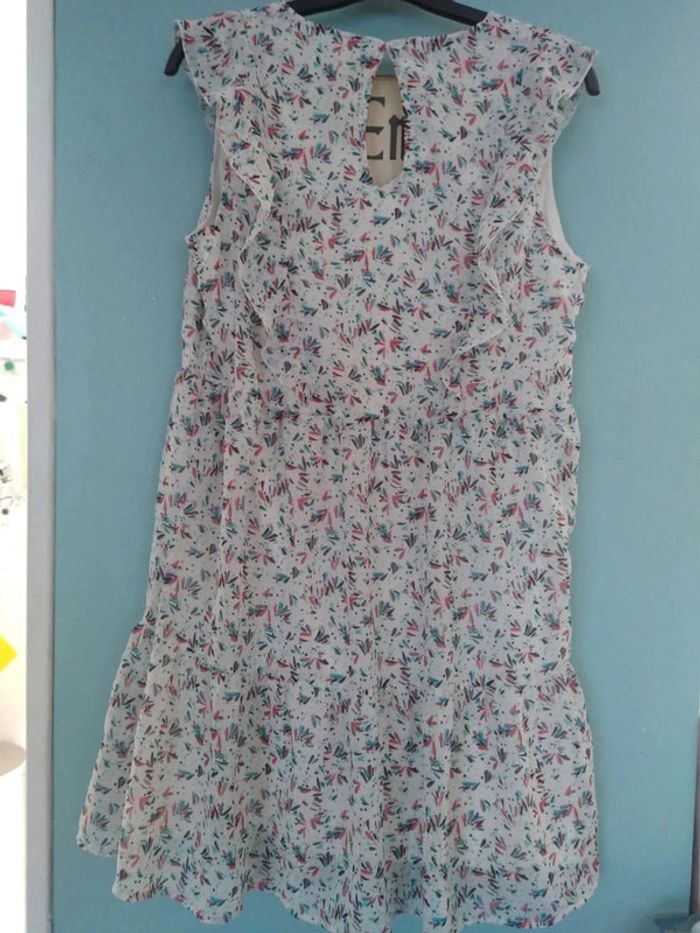 Robe cache cache fleurie brillante taille m - photo numéro 2