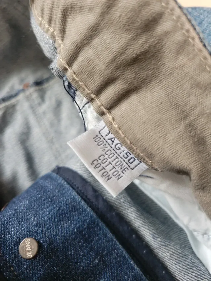 Pantalon jean jake two large super baggy taille L 50 bleu clair - photo numéro 13