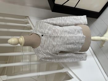 Veste Camaieu blanche beige et dorée