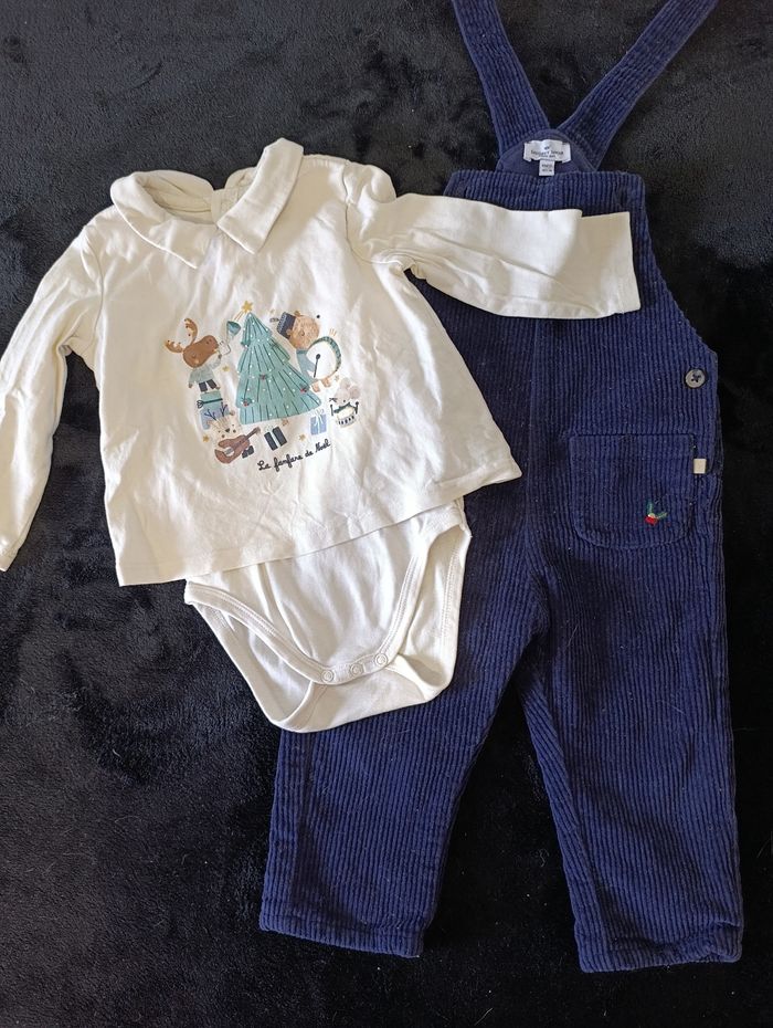 Magnifique ensemble Noël bébé.