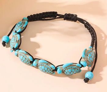 Bracelet tortue turquoise
