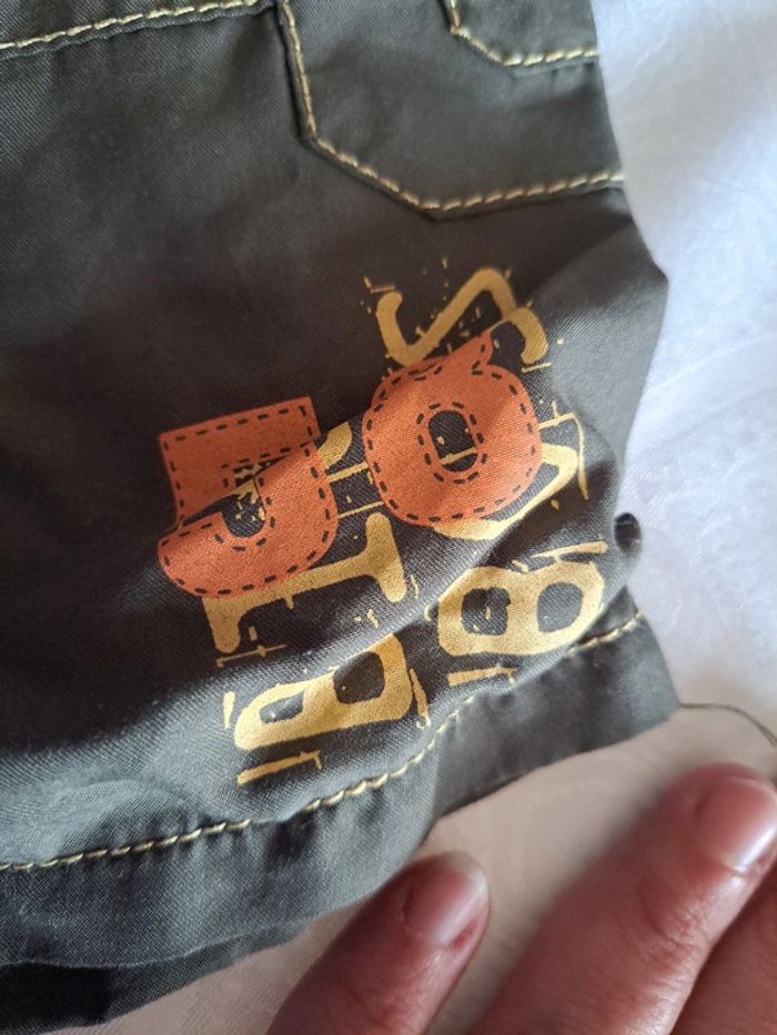 Pantalon doublé kaki 6 mois - photo numéro 2