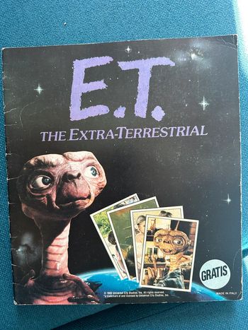 Album livre Panini Complet autocollants stickers vignettes ET l’extraterrestre