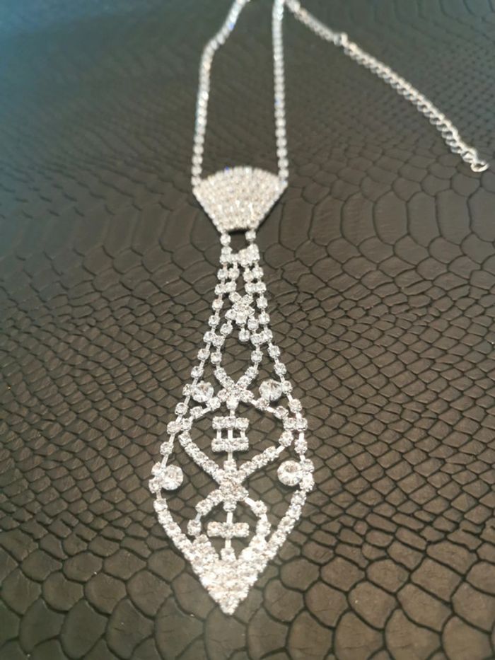 Cravate de strass brillante - photo numéro 2