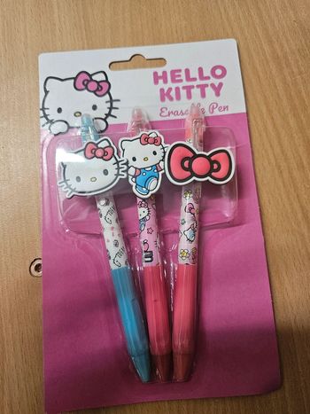 Lot de 3 stylos hello kitty