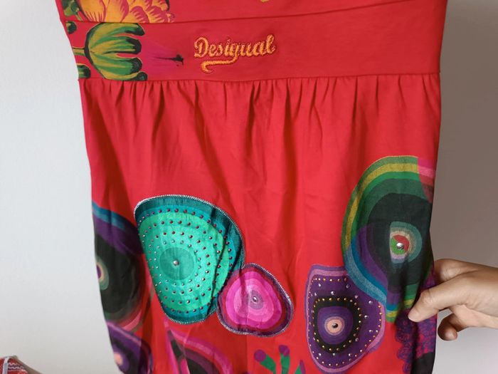 Robe courte rouge Desigual - taille M - neuve - photo numéro 3