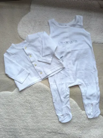 🍼 Ensemble Petit Bateau – Taille 6 mois (Neuf) 🌿