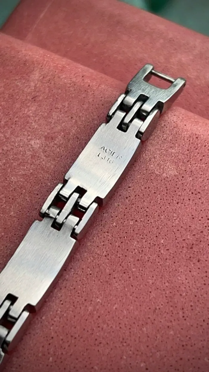 Bracelet acier blanc L316 - photo numéro 5