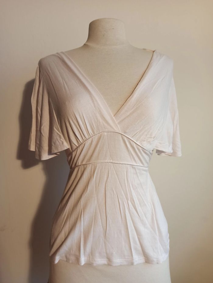 Haut blanc manche courte