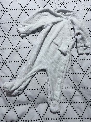 Pyjama Kiabi blanc 3mois