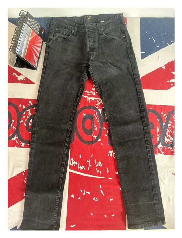 Jeans Lee noir chiné taille 38 slim - photo numéro 10