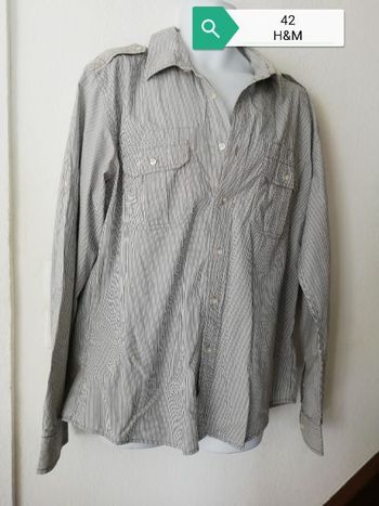 Chemise manches longues/courtes homme 42