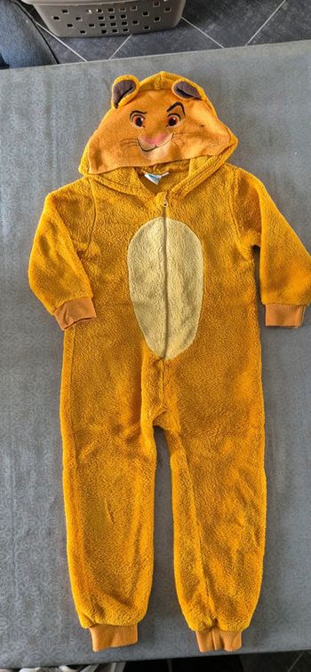 Combinaison lion disney animal 3 ans