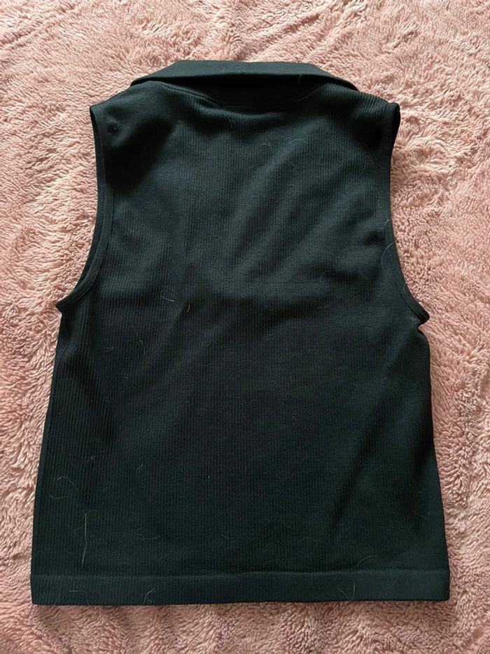 Top col v stradivarius noir - photo numéro 3