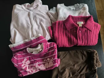 Lot vêtements fille automne hiver 12 mois