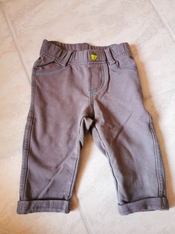 Pantalon gris bébé garçon 4-6 mois neuf