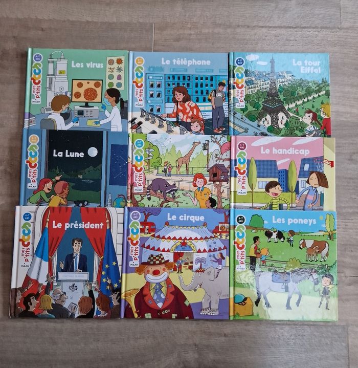 Lot de 9 livres enfant mes ptits docs
