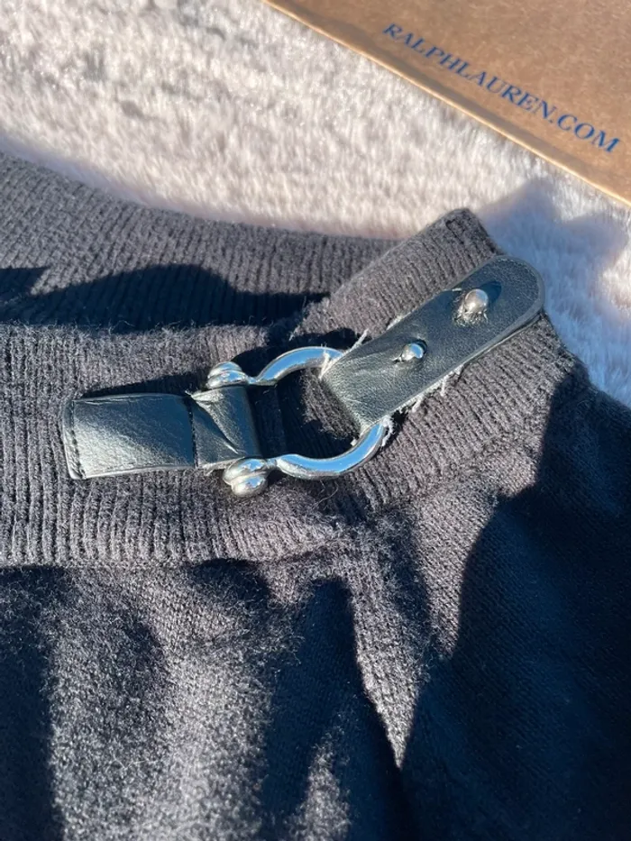 Sweat Ralph Lauren avec fermeture latérale Noir - Femme XL - photo numéro 7