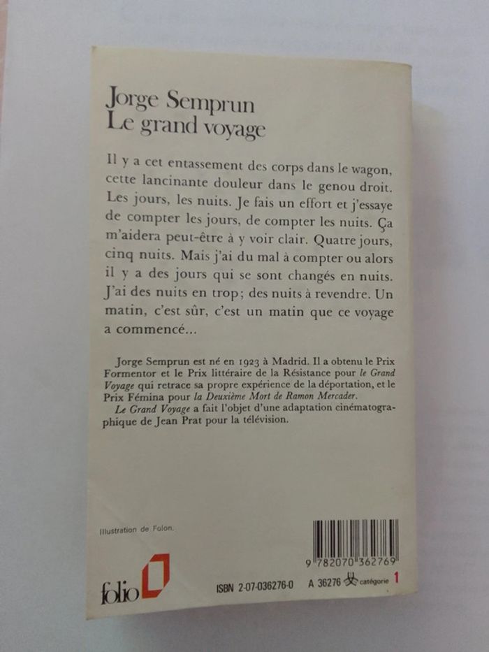 Jorge Semprun - Le grand voyage - photo numéro 2