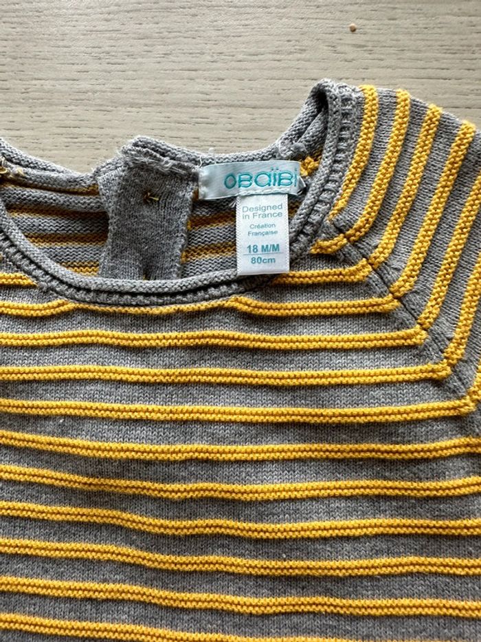 Robe pull coton taille 18mois - photo numéro 3